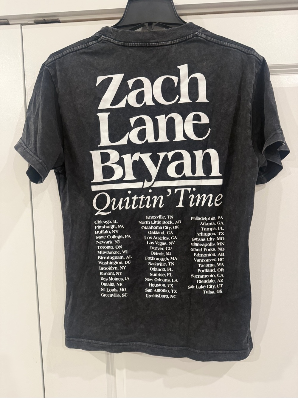 Zach Layne Bryan Graphic Tour T-Shirt - Quittin' Time